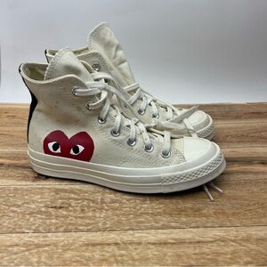 Comme Des GarΓ§on Play x Converse Chuck Taylor Hidden Heart High Top Sneaker